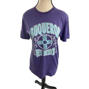 Gildan Womens Size S Purple Albuquerque New Mexico Graphic T Shirt Casual Tee